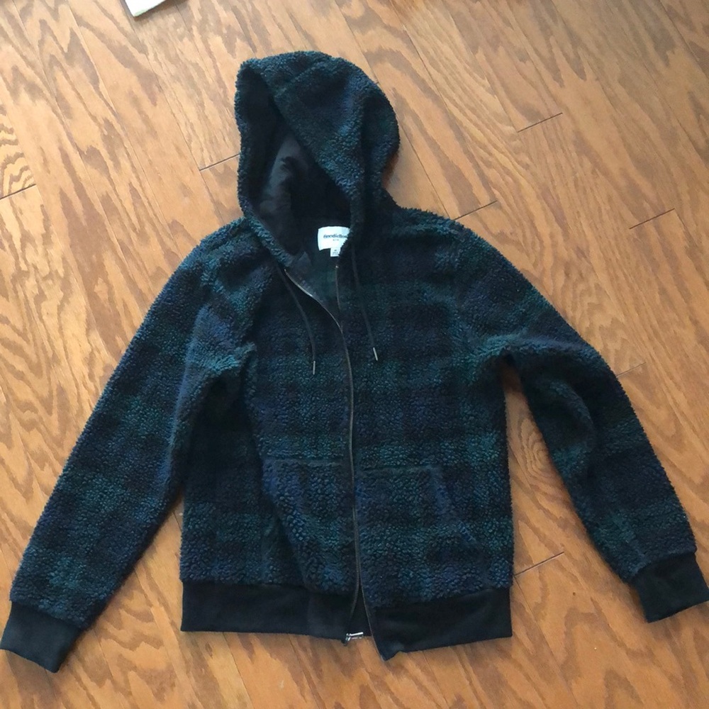 Unisex Goodfellow & co medium fleece hooded zip up jacket